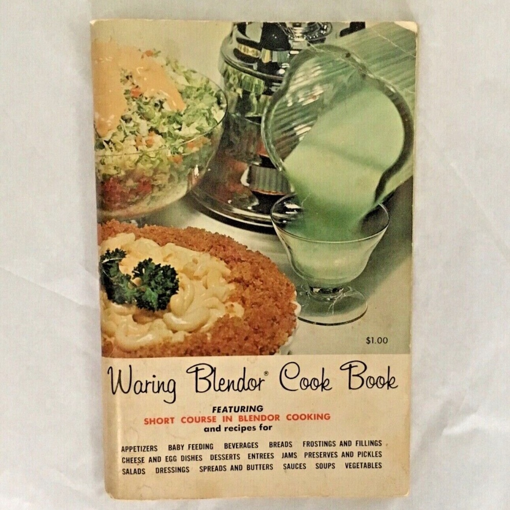 Vintage Retro 1962 Waring Blender Cook Book Recipes 144 Pages